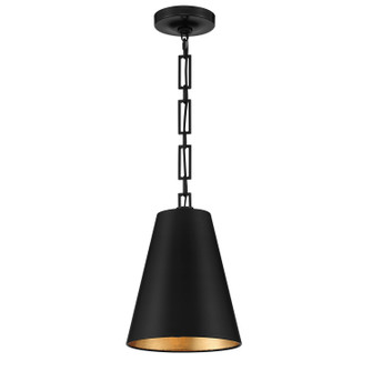 Alston Two Light Chandelier in Matte Black / Antique Gold (60|8685-MK-GA)