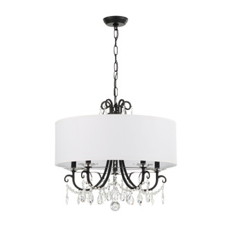 Othello Five Light Chandelier in Matte Black (60|6625-MK-CL-MWP)