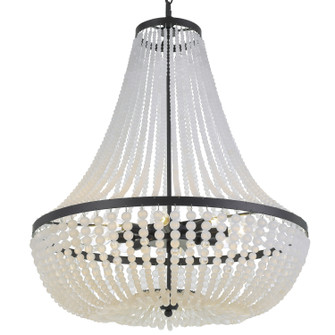 Rylee Eight Light Chandelier in Matte Black (60|609-MK)