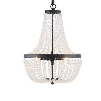 Rylee Three Light Chandelier in Matte Black (60|603-MK)