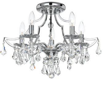 Cedar Five Light Ceiling Mount in Polished Chrome (60|5930-CH-CL-MWP)
