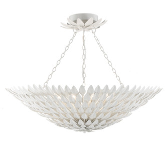 Broche Eight Light Semi Flush Mount in Matte White (60|519-MT_CEILING)