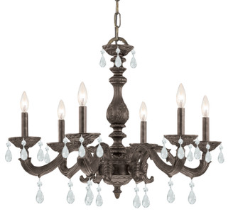 Paris Market Six Light Chandelier in Venetian Bronze (60|5036-VB-CL-SAQ)