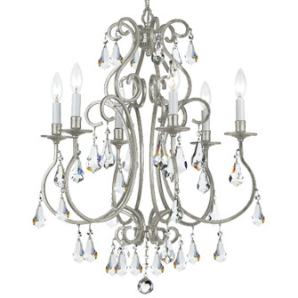 Ashton Six Light Chandelier in Olde Silver (60|5016-OS-CL-S)