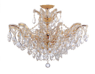 Maria Theresa Six Light Semi Flush Mount in Gold (60|4439-GD-CL-MWP_CEILING)