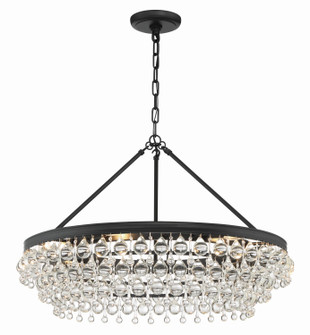 Calypso Six Light Chandelier in Matte Black (60|275-MK)