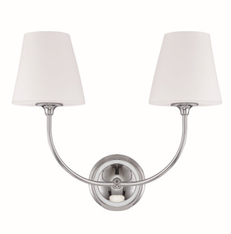 Sylvan Two Light Wall Sconce in Polished Chrome (60|2442-OP-CH)