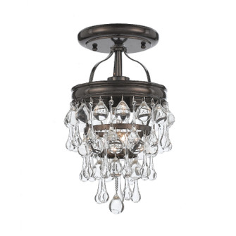 Calypso One Light Semi Flush Mount in Vibrant Bronze (60|131-VZ_CEILING)