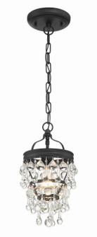 Calypso One Light Mini Chandelier in Matte Black (60|131-MK)