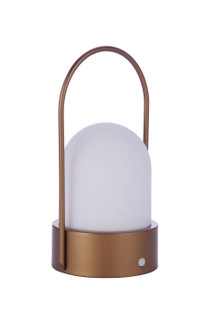 Rechargable LED Portable LED Table Lamp in Satin Brass (46|86276R-LED)