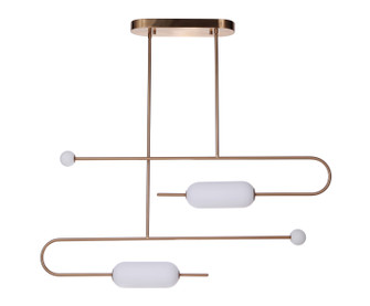 Tuli LED Island Pendant in Satin Brass (46|53874-SB-LED)