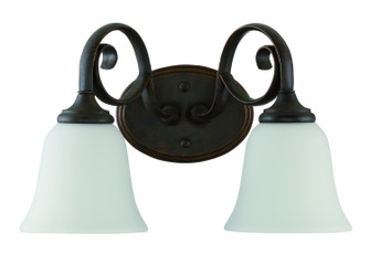 Barrett Place Two Light Vanity in Mocha Bronze (46|24202-MB-WG)