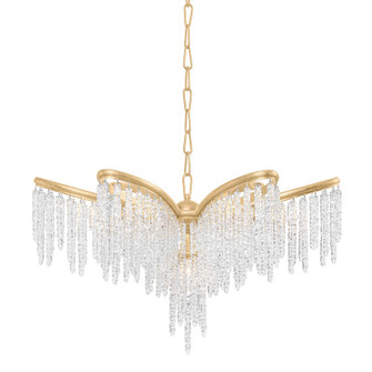 Pandora Five Light Chandelier in Gold Leaf (68|415-23-GL)