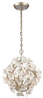Lily Four Light Chandelier in Enchanted Silver Leaf (68|211-44-SGL)