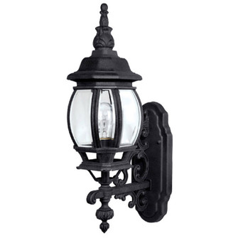 French Country One Light Outdoor Wall Lantern in Black (65|9867BK)