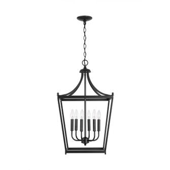 Stanton Six Light Foyer Pendant in Matte Black (65|9552MB)