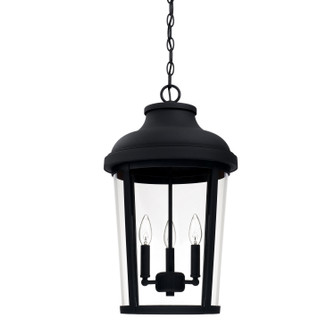 Dunbar Three Light Outdoor Hanging Lantern in Black (65|927033BK)