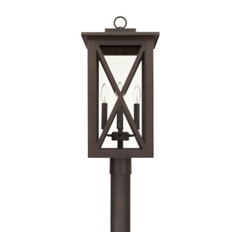 Avondale Four Light Outdoor Post Lantern in Oiled Bronze (65|926643OZ)