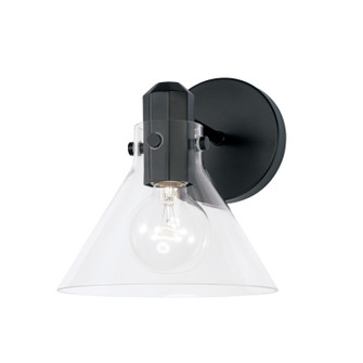 Greer One Light Wall Sconce in Matte Black (65|645811MB-528)