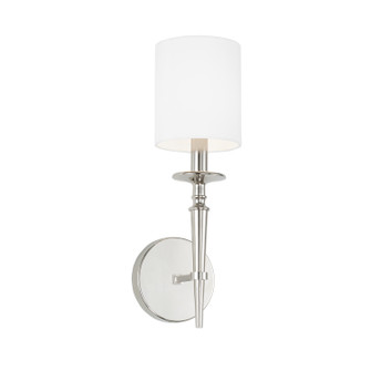 Abbie One Light Wall Sconce in Polished Nickel (65|642611PN-701)