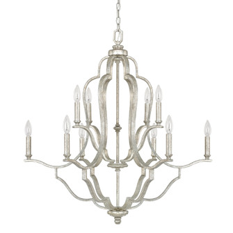 Blair Ten Light Chandelier in Antique Silver (65|4940AS-000)