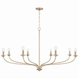 Dolan Eight Light Chandelier in Matte Brass (65|449981MA)