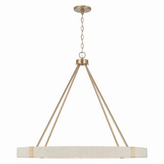 Delaney Eight Light Chandelier in Matte Brass (65|449881MA)