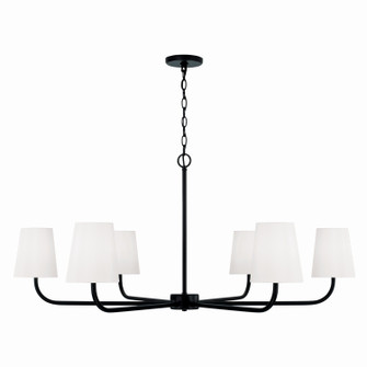 Brody Six Light Chandelier in Matte Black (65|449461MB-706)