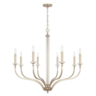Breigh Eight Light Chandelier in Brushed Champagne (65|444881BS)