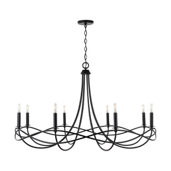 Sonnet Eight Light Chandelier in Matte Black (65|431681MB)