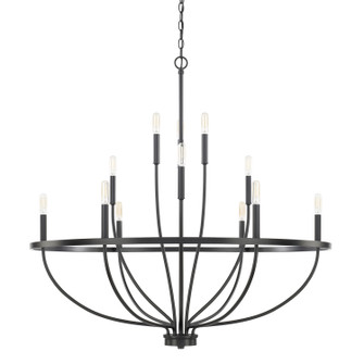 Greyson 12 Light Chandelier in Matte Black (65|428501MB)