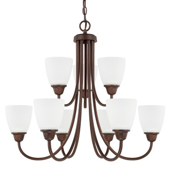 Trenton Nine Light Chandelier in Bronze (65|415191BZ-337)