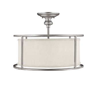 Midtown Three Light Semi-Flush Mount in Matte Nickel (65|3914MN-459)