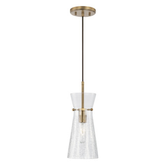 Mila One Light Pendant in Aged Brass (65|342411AD)