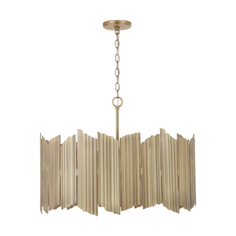 Xavier Four Light Pendant in Aged Brass (65|333441AD)