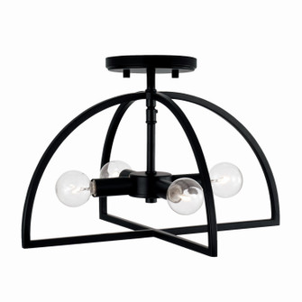 Lawson Four Light Semi-Flush Mount in Matte Black (65|248841MB)