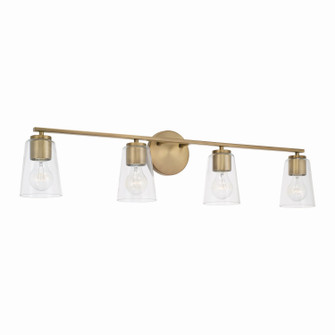 Portman Four Light Vanity in Aged Brass (65|148641AD-537)