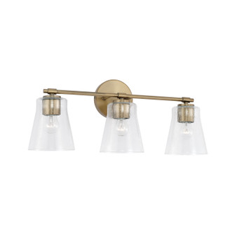 Baker Three Light Vanity in Aged Brass (65|146931AD-533)