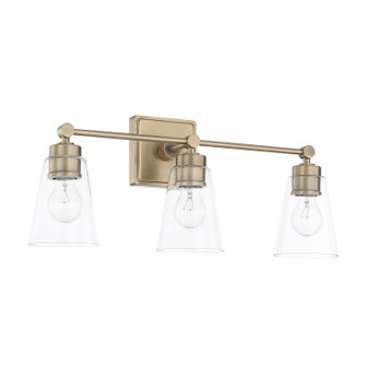 Rory Three Light Vanity in Aged Brass (65|121831AD-432)