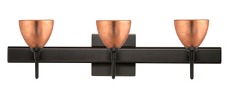 Divi Three Light Wall Sconce in Bronze (74|3SW-1758CF-BR-SQ)