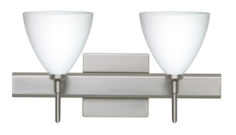 Mia Two Light Wall Sconce in Satin Nickel (74|2SW-177907-SN-SQ)