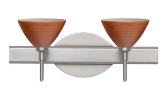 Domi Two Light Wall Sconce in Satin Nickel (74|2SW-1743CH-SN)