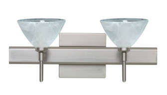 Domi Two Light Wall Sconce in Satin Nickel (74|2SW-174352-SN-SQ)
