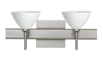 Domi Two Light Wall Sconce in Satin Nickel (74|2SW-174307-SN-SQ)