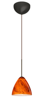 Mia One Light Pendant in Bronze (74|1XC-1779HB-LED-BR)