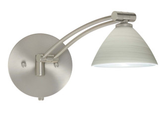 Domi One Light Swing Arm Wall Sconce in Satin Nickel (74|1WW-1743KR-SN)