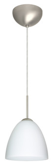 Vila One Light Pendant in Satin Nickel (74|1JC-447007-LED-SN)