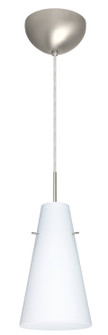 Cierro One Light Pendant in Satin Nickel (74|1JC-412407-LED-SN)