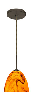 Sasha One Light Pendant in Bronze (74|1BT-7572HB-MED-BR)