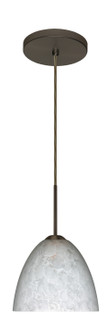 Sasha One Light Pendant in Bronze (74|1BT-757219-HAL-BR)